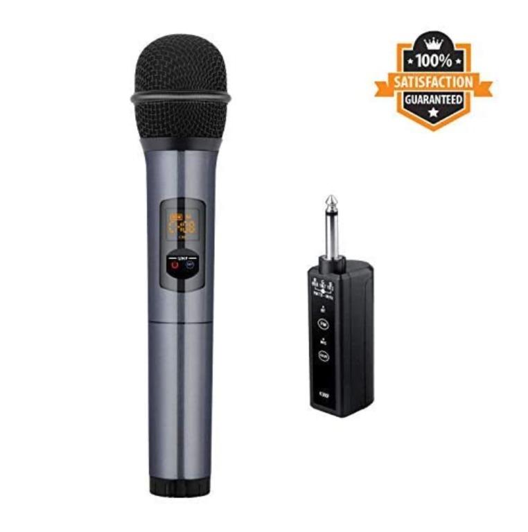 Kithouse K380F Wireless Microphone Karaoke Microphone (Category: Microphones) located in Marikina City. Submitted by skowshop (Listing ID 1142485548, Image 1). Description: Brand KITHOUSE Color ❤Elegant Gray; UHF Wireless Microphone with Bluetooth Receiver; Also a FM Microphone Connector Type USB, 3.5 mm Jack Connectivity Technology Bluetooth Power Source Corded Electric Signal-to-Noise Ratio 70 dB Hardware Platform PC, Camera Number of Channels 