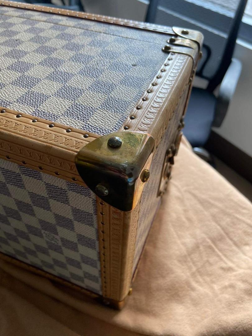 Louis Vuitton Limited Edition Azur Boite Flacons Cosmetic Train Case Trunk