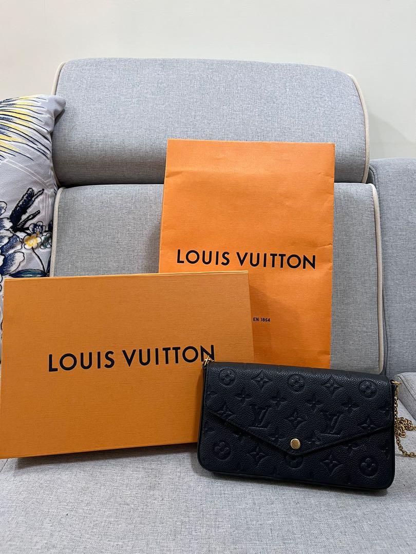 Réplique LOUIS VUITTON FELICIE TROIS-EN-UN CHAIN ​​BAG NOIR à vendre avec  un prix bon marché au magasin de faux sacs