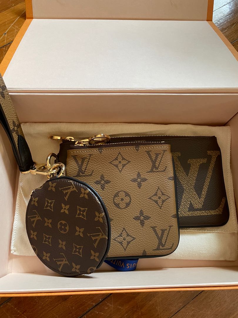 TRIO POUCH LV, Luxury, Bags & Wallets on Carousell