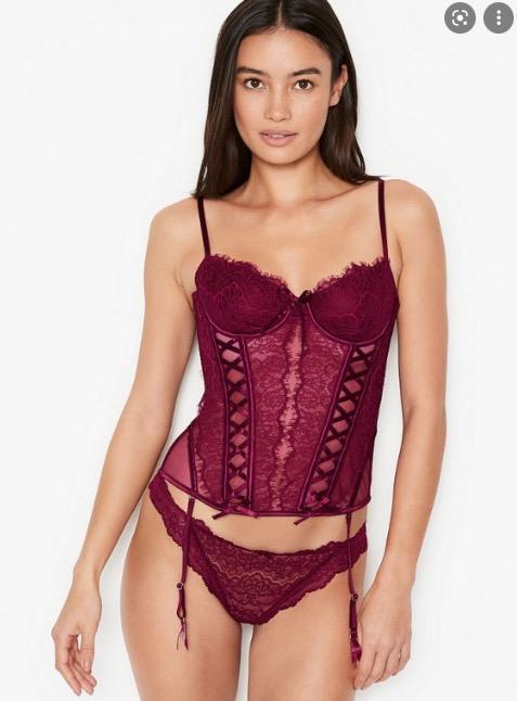 M] Victoria's Secret Wicked Unlined Lace-up Corset, Women's Fashion, New  Undergarments & Loungewear on Carousell