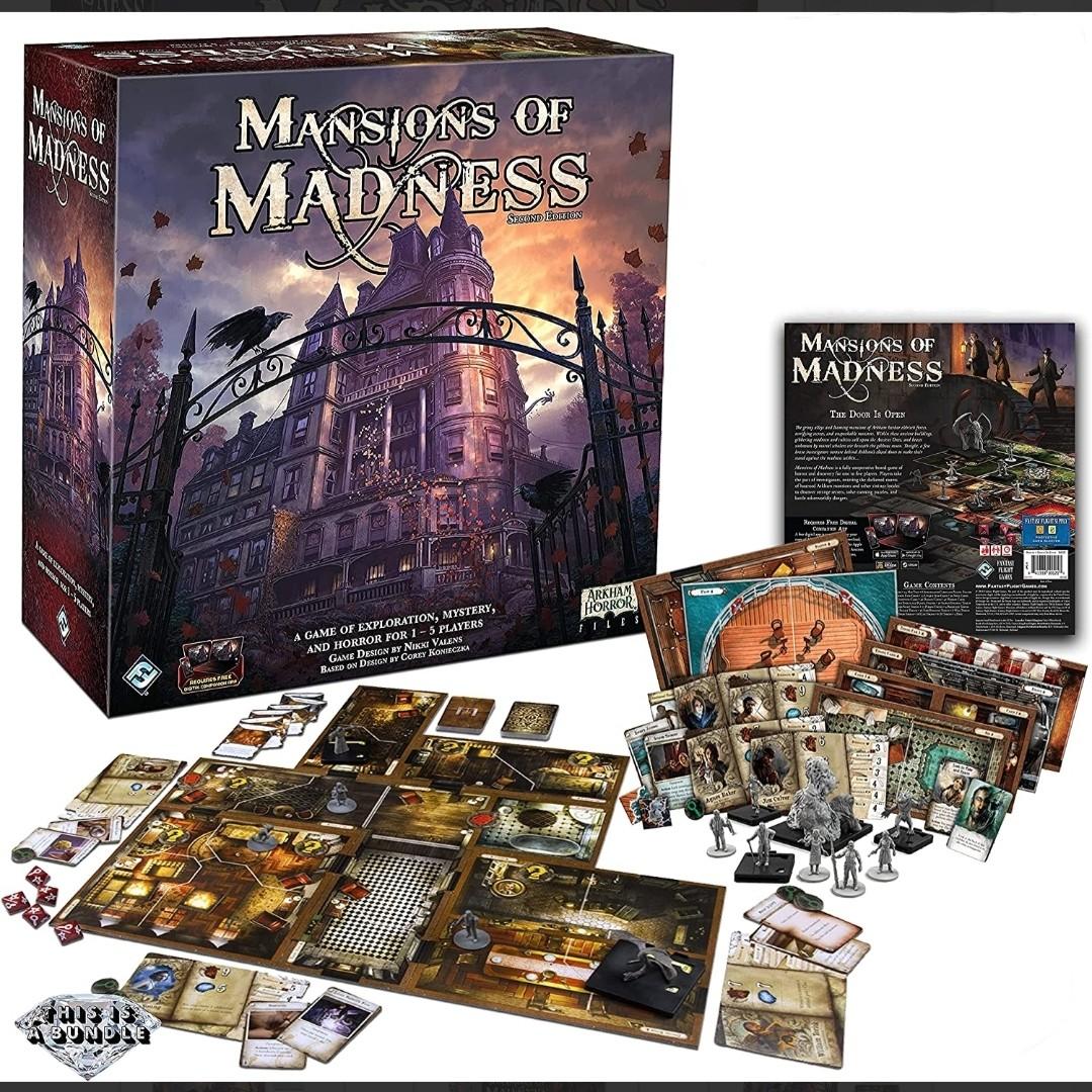  Mansions of Madness 2nd Edition Board Game (BASE GAME), Horror  Game, Mystery Board Game for Teens and Adults, Ages 14 and up, 1-5  Players