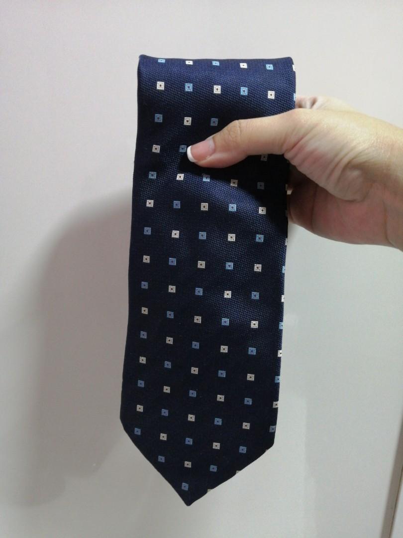 Hot 7CM Mens Ties 57" Navy White Dots Wedding Silk Tie Man Necktie Accessories 