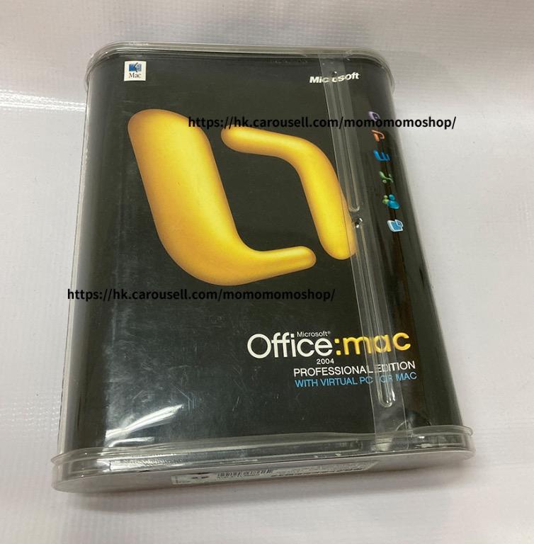 Microsoft Office:mac 2004 professional edition with virtual pc for