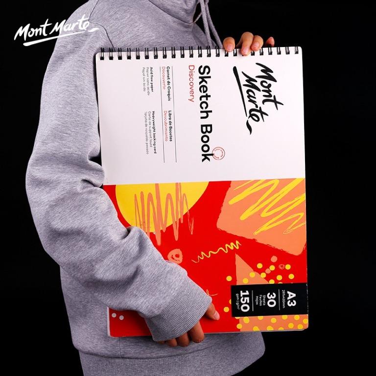 Mont Marte Sketch Book 30 Sheets 150GSM SketchBook A5/A4/A3 Sketching