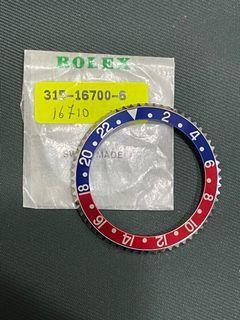 NOS Rolex 16700 16710 Pepsi bezel insert - Purple / Red