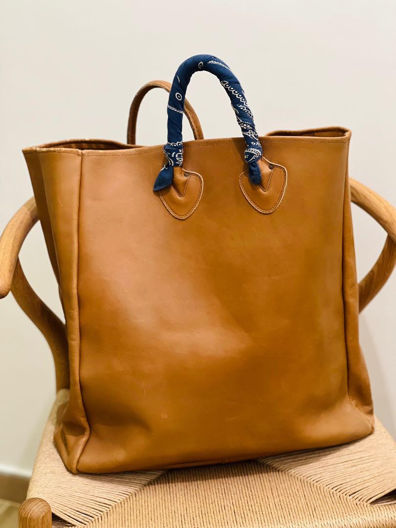 Original Vintage L.L.Bean 1960s leather tote bag, 名牌, 手袋及銀包 