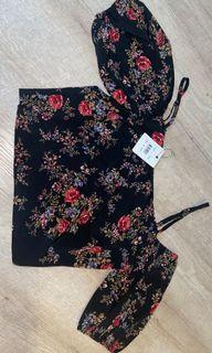 osmose floral off shoulder top