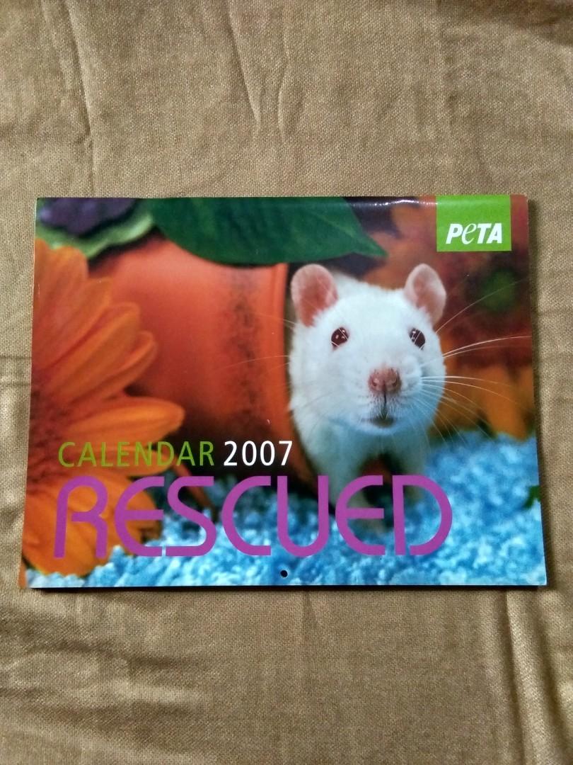 Peta 2007 Calendar (Category: Magazines) located in Imus. Submitted by andrianbooks (Listing ID 1142390864, Image 1). Description: In very good condition. Mode of payment: Gcash, Paymaya Shipping and handling fee: 100 pesos (J&T).