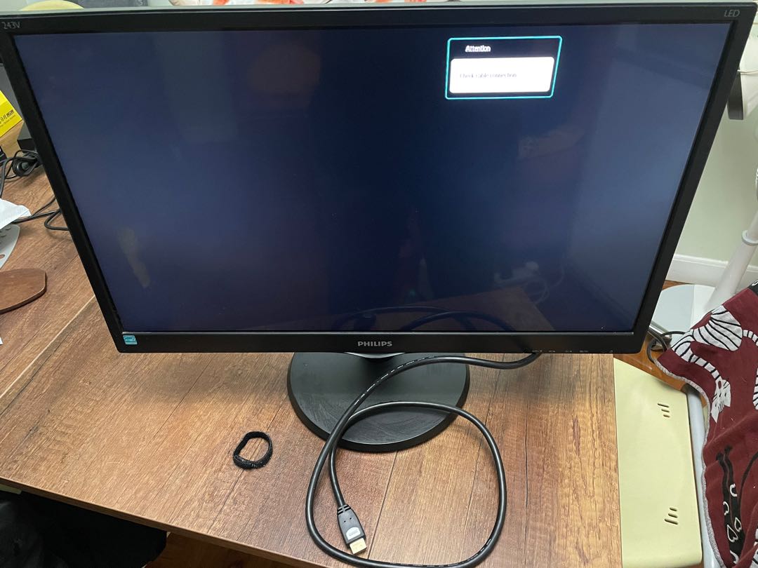 PHILIPS 24” monitor (243V5QHAB/69), 電腦＆科技, 電腦周邊及配件