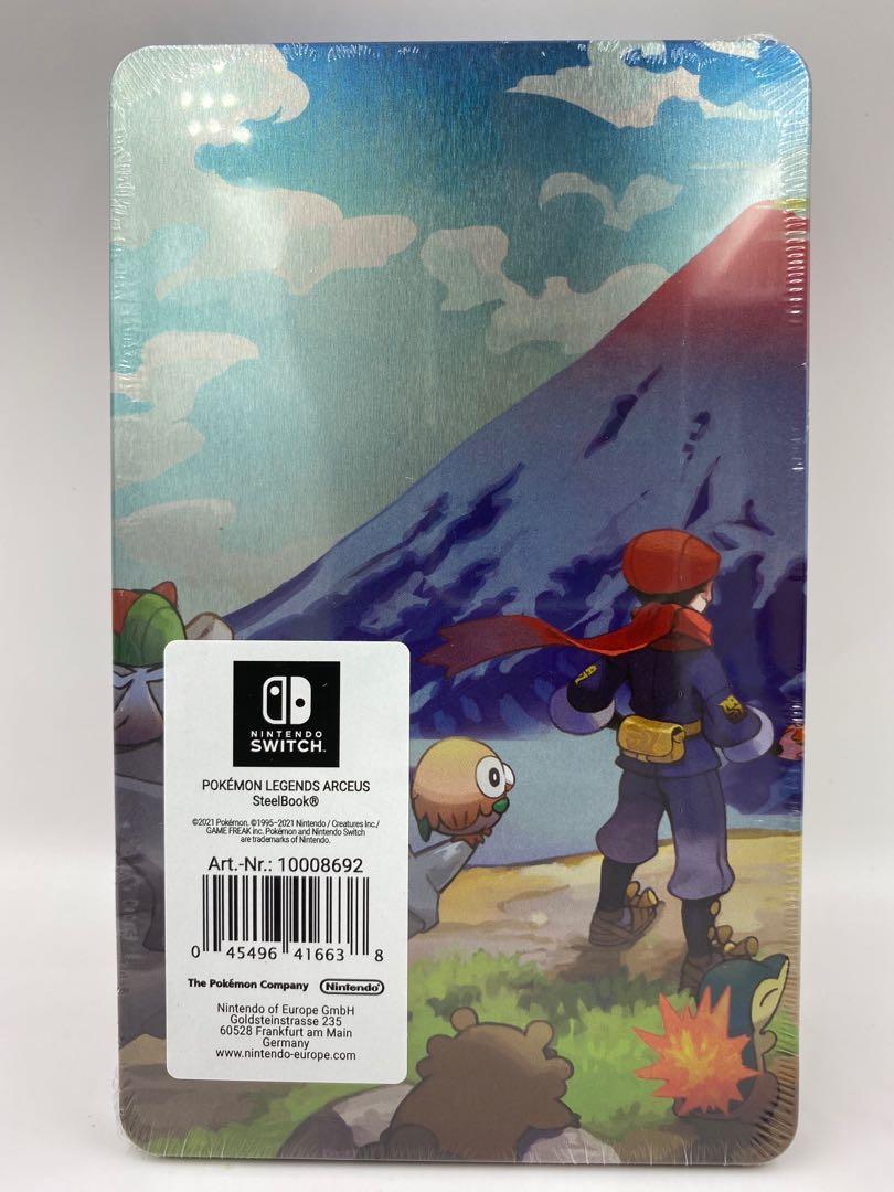 UK AMAZON EXCL POKEMON LEGENDS ARCEUS GAME + STEELBOOK + BALL CARTRIDGE