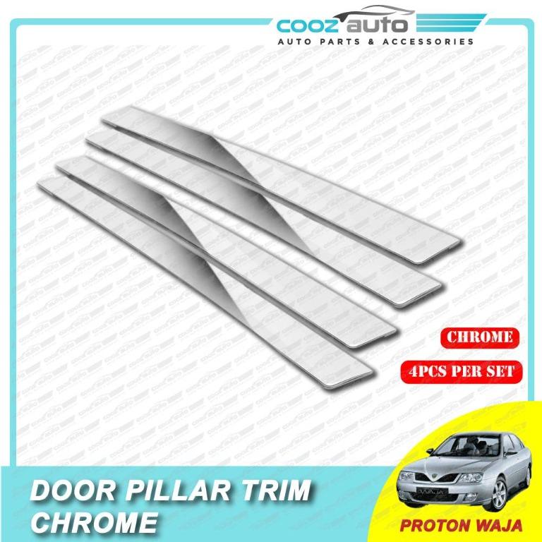 Proton Waja Chrome Door Window Pillar Trim Cover, Auto Accessories on