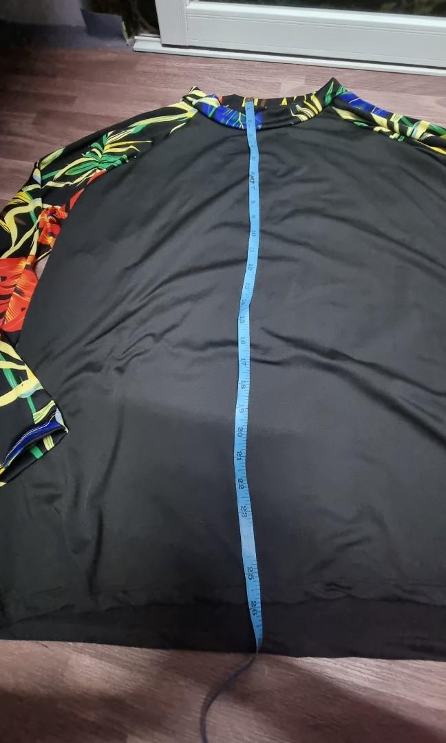 RASH GUARD XXL PLUS SIZE Floral, Women's Fashion, Swimwear, Rash guard