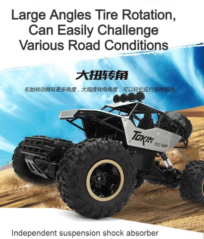 RC Car Alloy 4WD Monster Truck Crawler 2.4GHz Remote Control Car