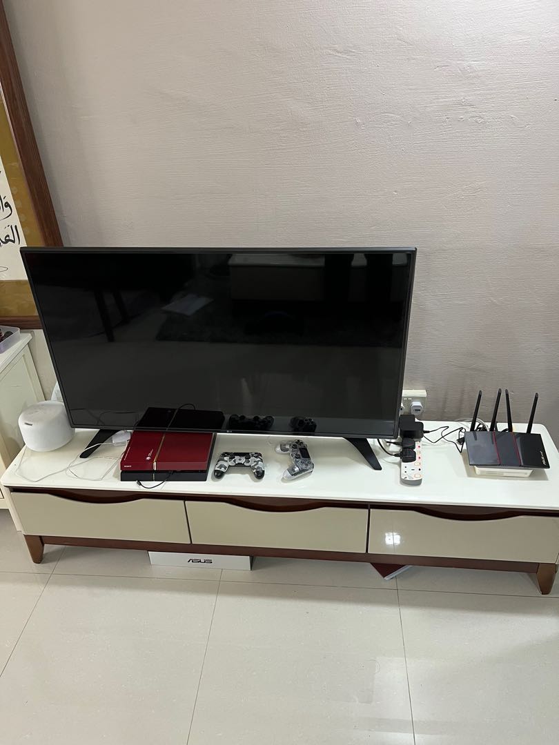 Red Apple TV Console, Furniture & Home Living, Furniture, TV Consoles
