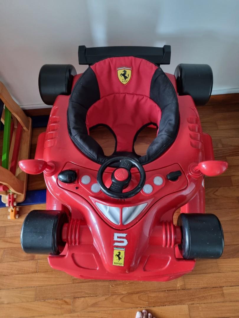 Red Ferrari Baby Walker, Babies & Kids, Infant Playtime on Carousell