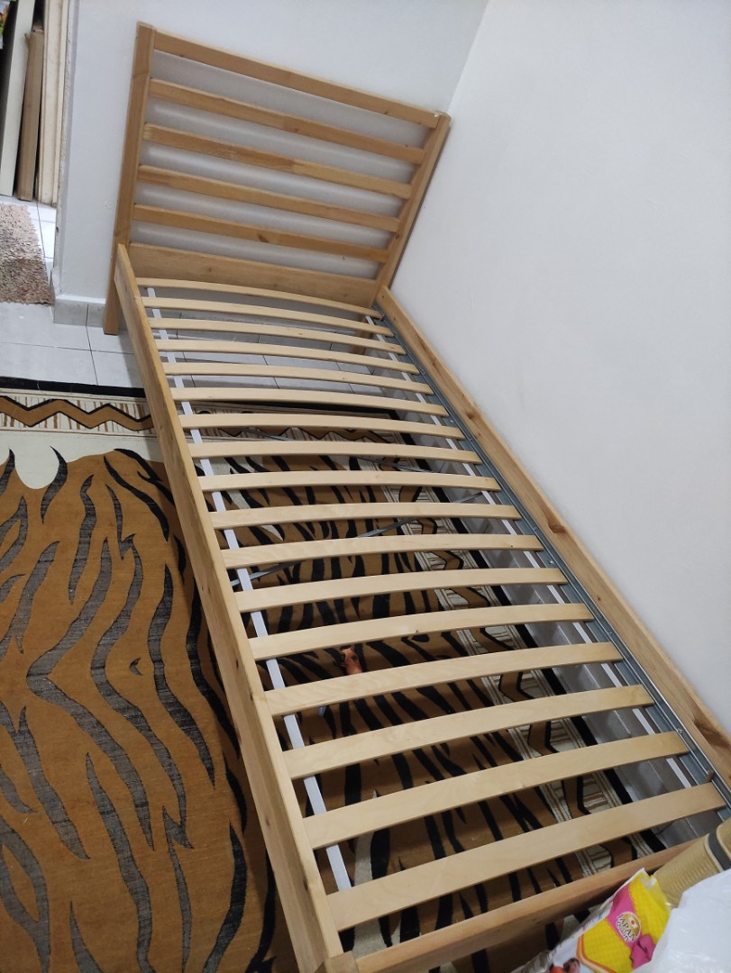 SELF PICKUP ONLY IKEA Tarva bed frame & base, Furniture & Home Living