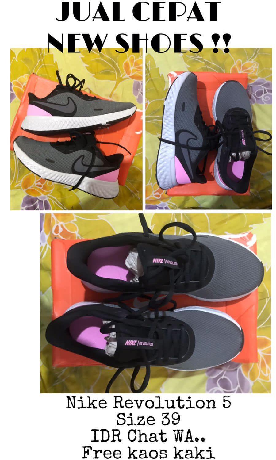 Sepatu running Women Nike Revolution 5 / sepatu running wanita, Fesyen  Wanita, Sepatu di Carousell