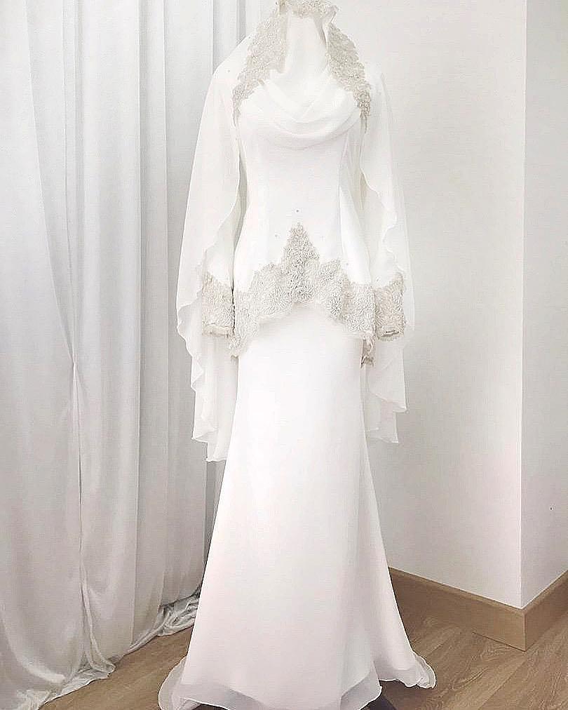 Dress kahwin simple on sale