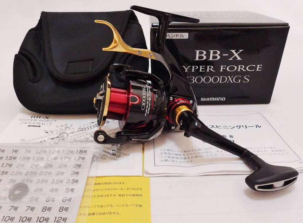 Shimano 17 BB-X Hyper Force C3000DXG S 左捲線器, 運動產品, 釣魚