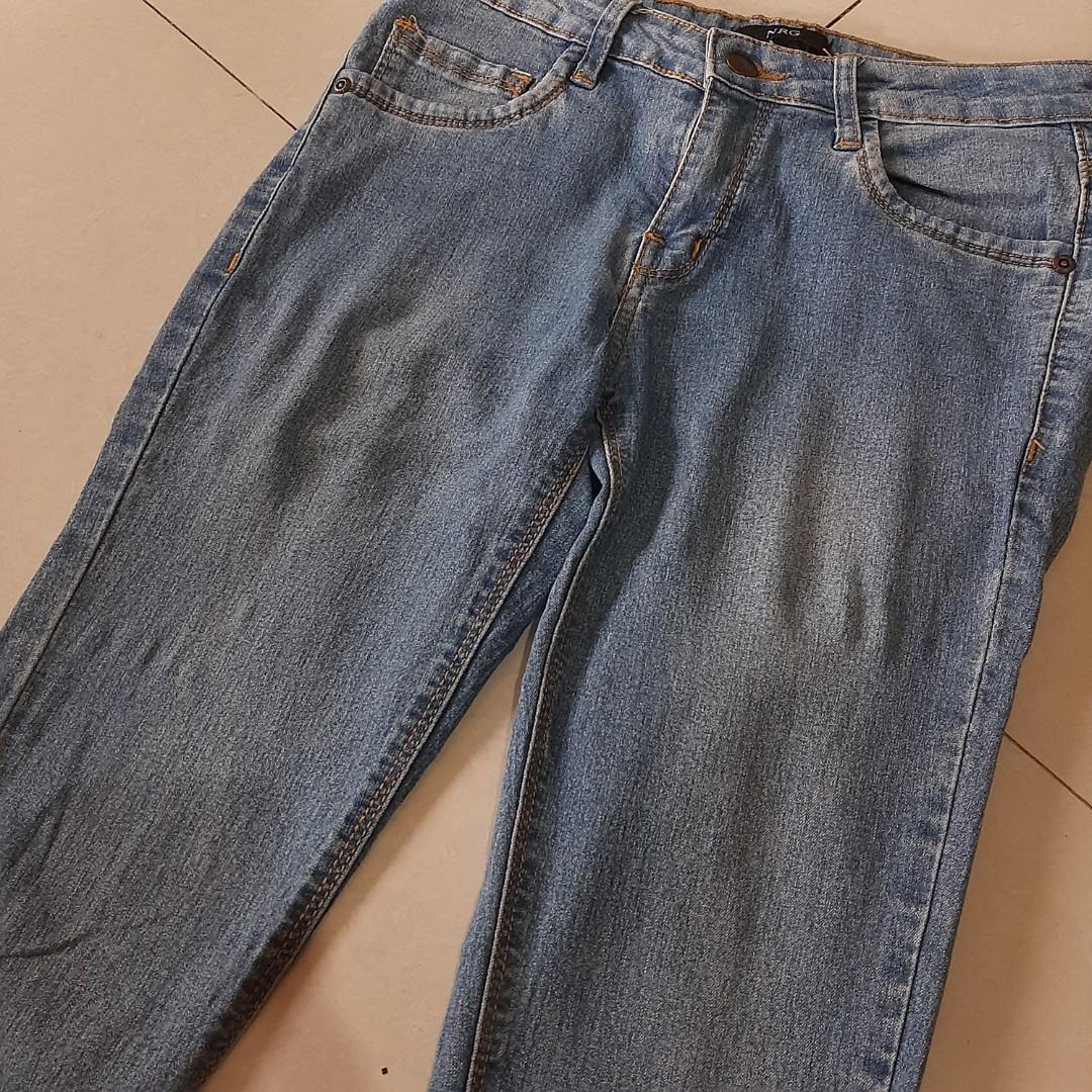 skinny jeans 27 medium blue, Fesyen 