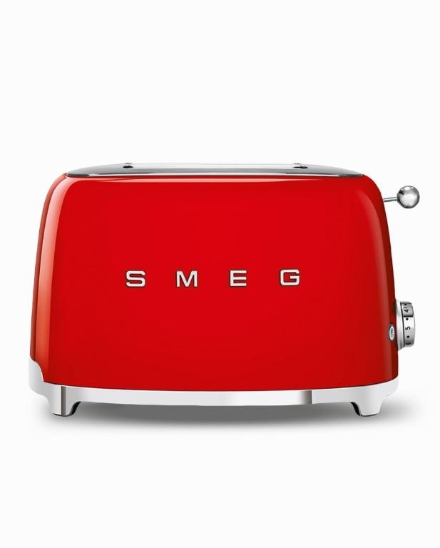 Smeg TSF01RDEU Toaster. KLF03 Kettle (Red). 50's Retro Style Aesthetic
