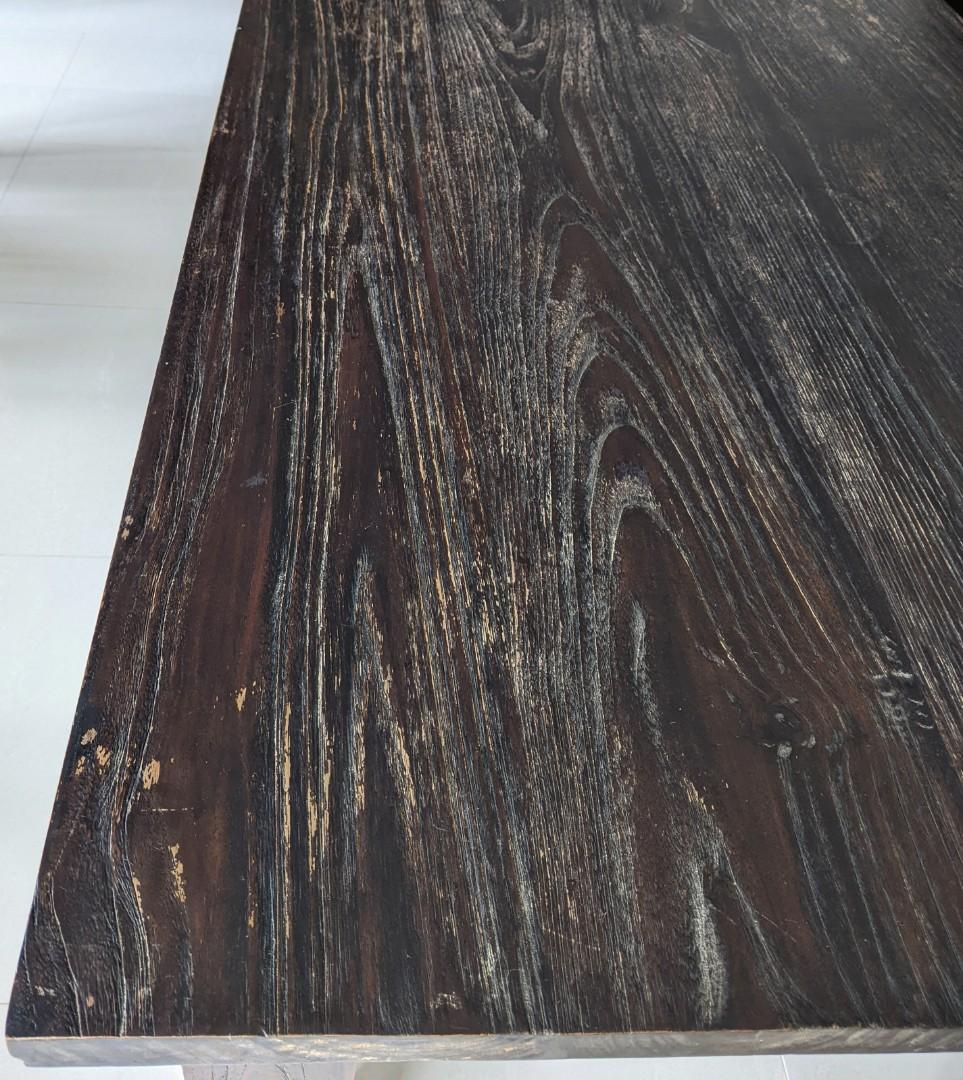 Solid Wood Dining Table (Category: Tables & Sets) located in Singapore. Submitted by tictactoe422 (Listing ID 1142459592, Image 3). Description: Selling my pre-loved solid wood dining table: - dimension 160x80x81cm - natural wood grain - table legs can be dismantled - price inclusive of 4 chairs and a glass for the table top - a matching bench (158x36x44cm) to be sold separately ($70) Need to arrange your own movers..