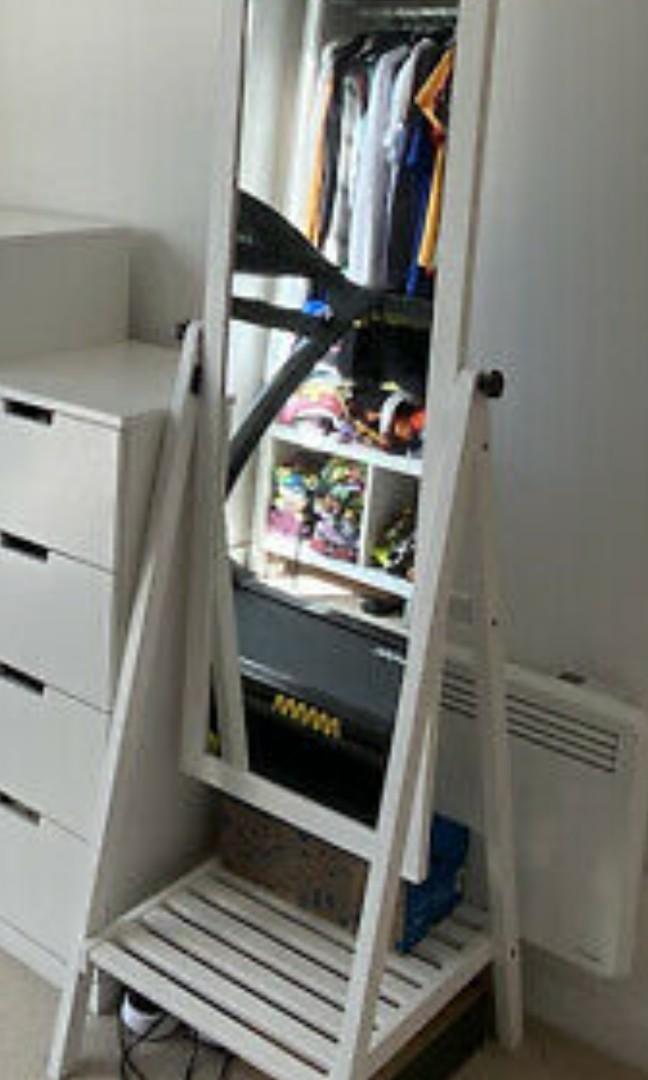 Standing mirror IKEA ISFJORDEN, Furniture & Home Living, Furniture
