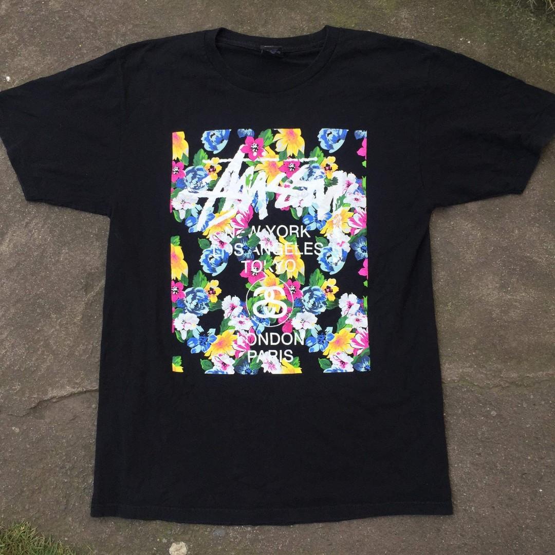 Stussy Floral block shirt, Men's 