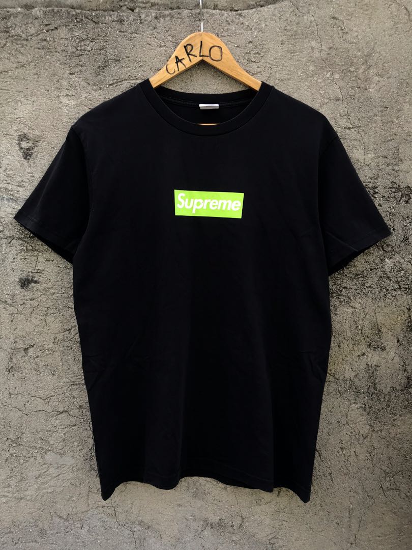 Supreme black and clearance green box logo