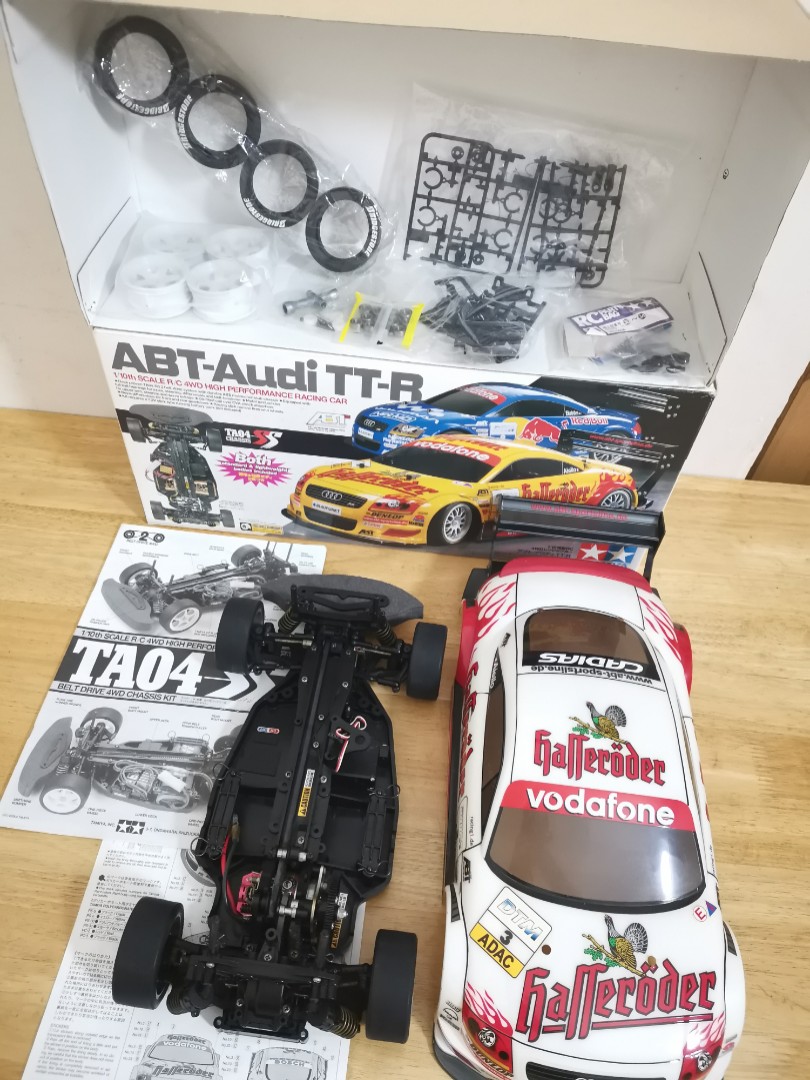 Tamiya 1/10 RC ABT Audi TT-R (TA-04SS), Hobbies & Toys