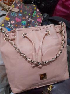 Tas serut pink cantik free ongkir gratis baju PL