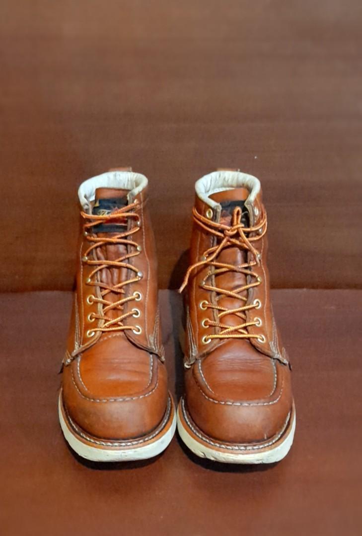 red wing moc toe used