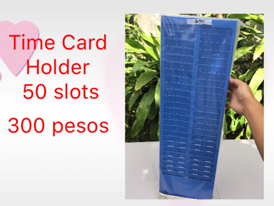 Time Card Holder 50 Slots, Furniture & Home Living, Office Furniture