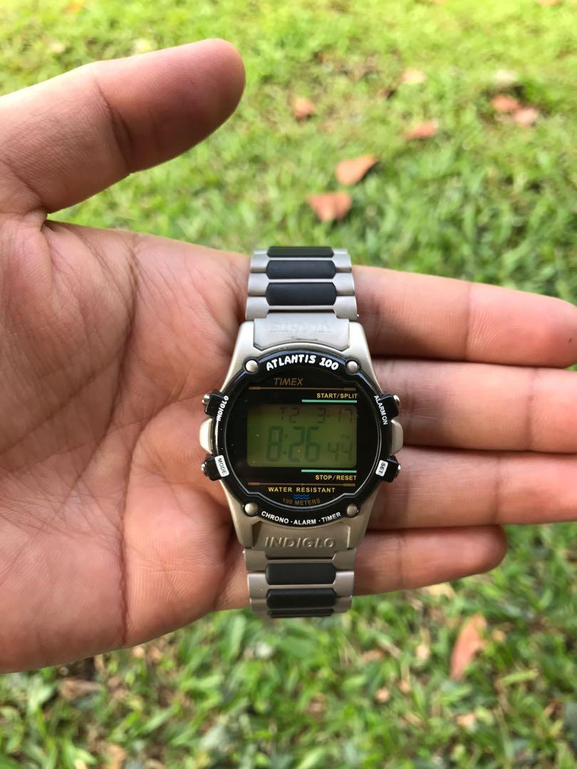 TIMEX INDIGLO ATLANTIS 100, Men's Fashion, Watches & Accessories, Watches  on Carousell