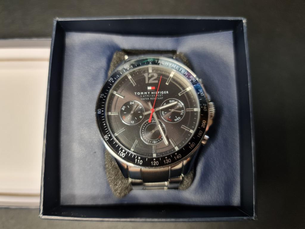 Tommy hilfiger 1791104 luke silver strap watch outlet