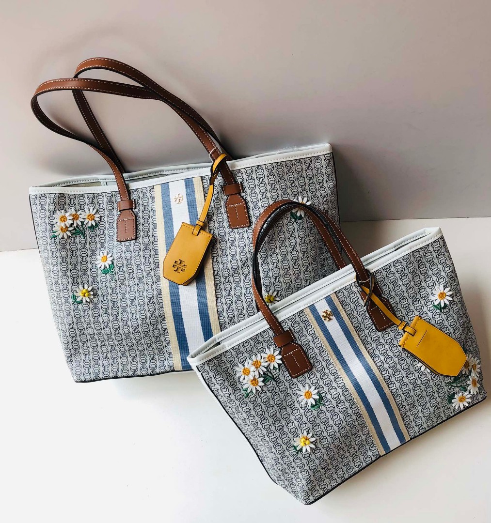 Gemini link canvas appliqué tote 2025