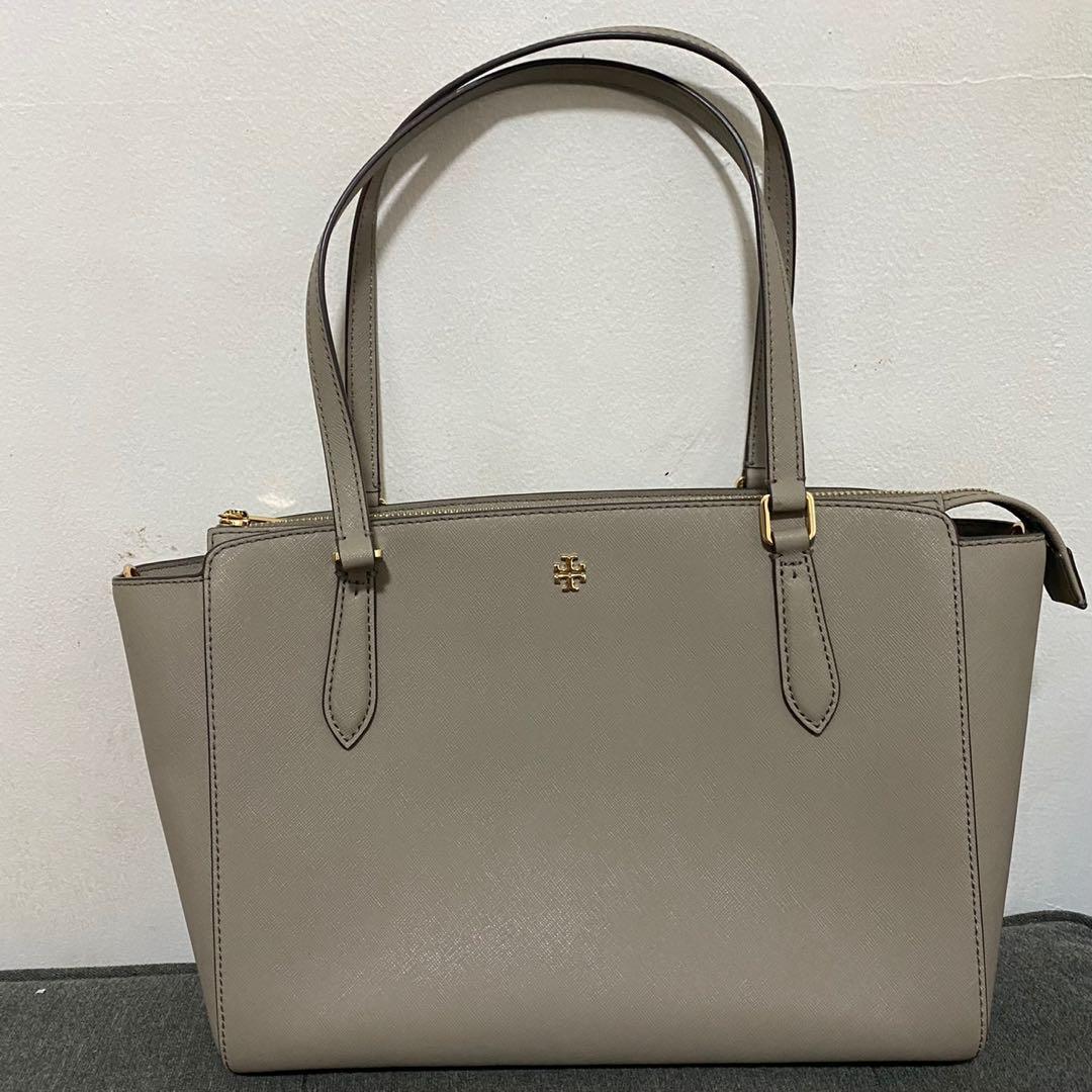 TORY BURCH EMERSON TOP ZIP TOTE, Luxury, Bags & Wallets on Carousell