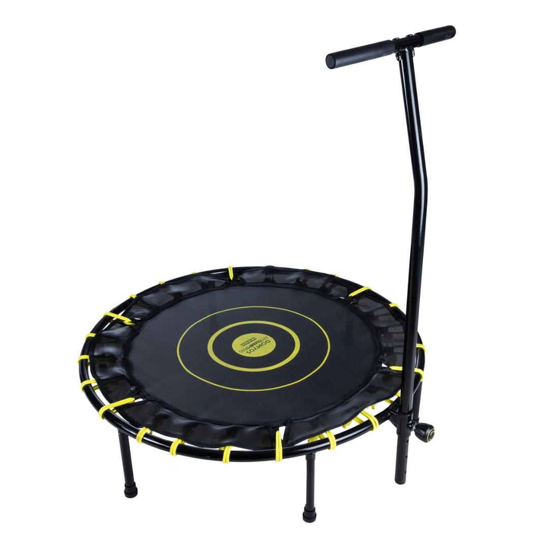 Fitness trampoline with sale bar
