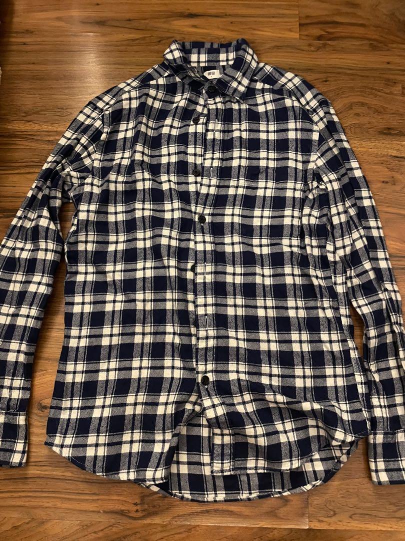 Uniqlo shop checkered polo