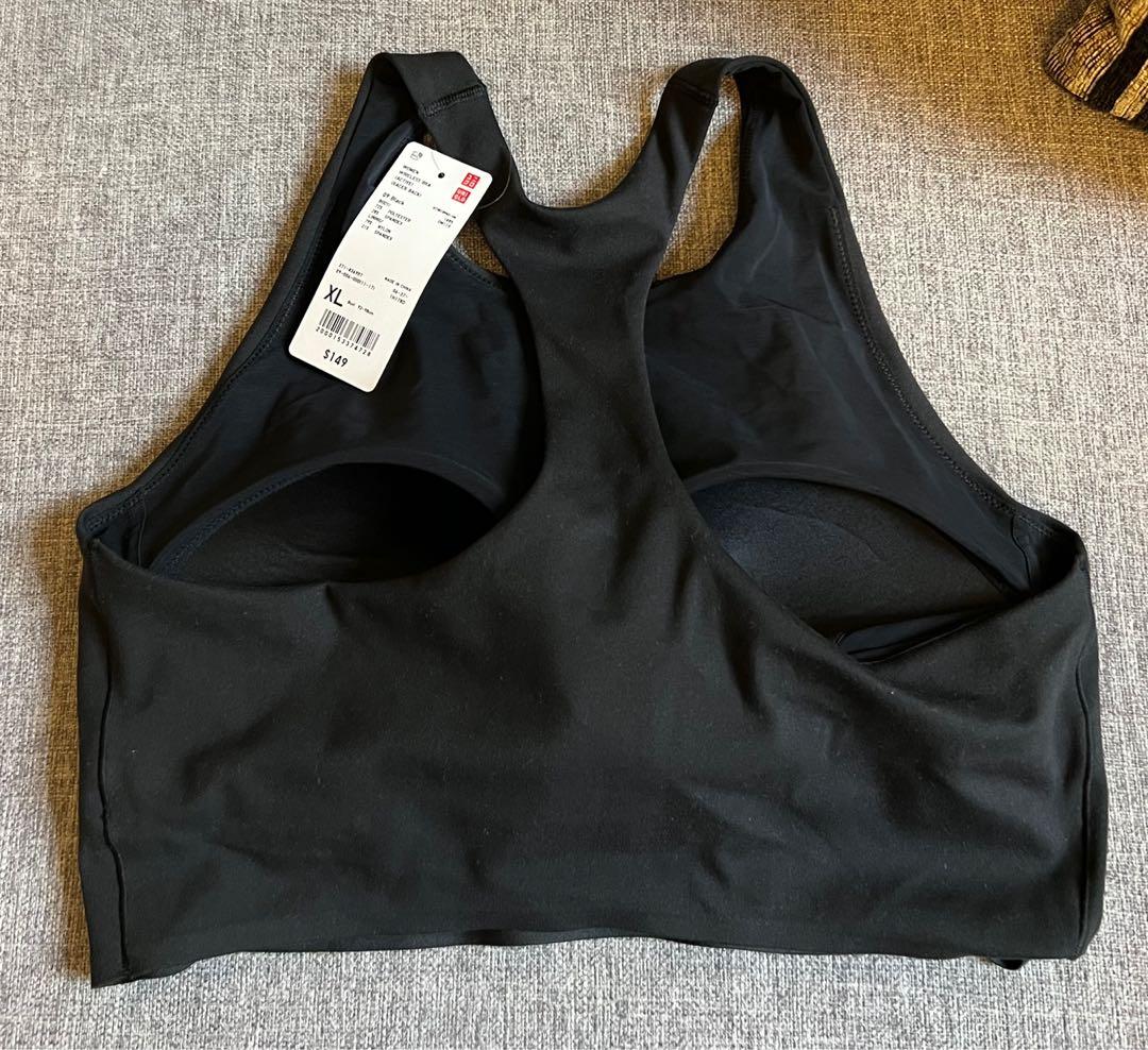 Uniqlo Wireless Bra (active) (racer back) (new), 女裝, 運動服裝- Carousell