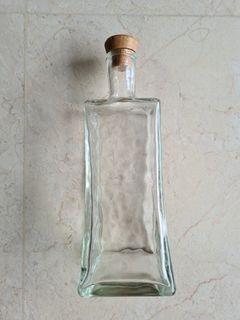 Glass bottle vase 25cm