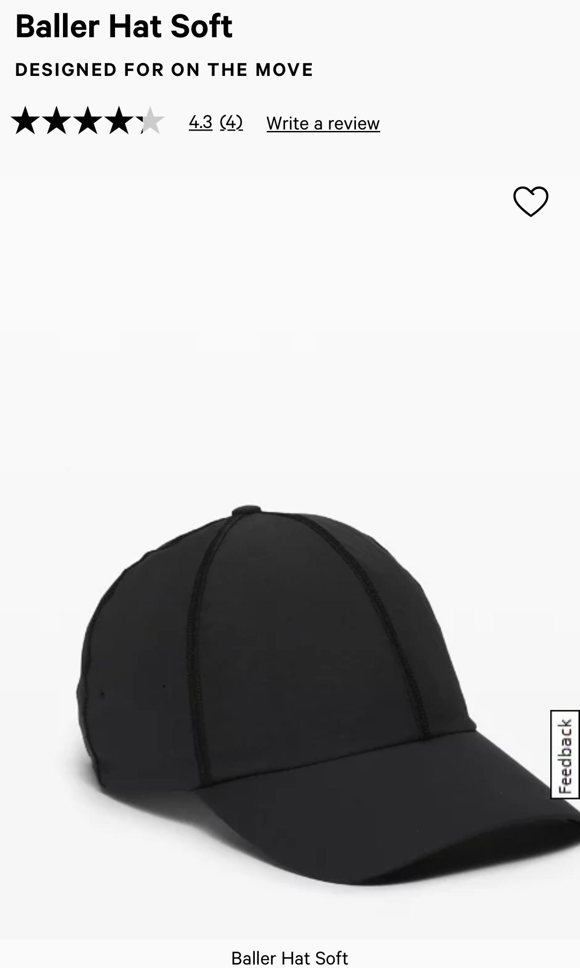 BN UNUSED] Lululemon Baller Hat Soft 