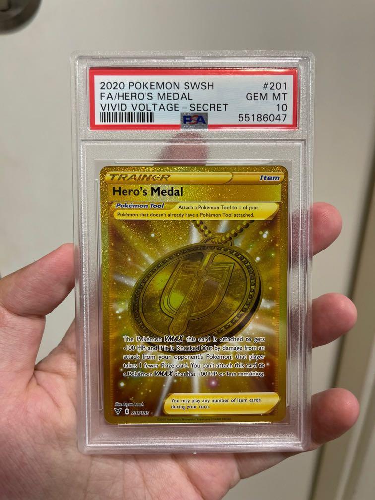 hero's medal pokemon card price Hero's Medal - SWSH04: Vivid Voltage [REVERSE HOLO]
