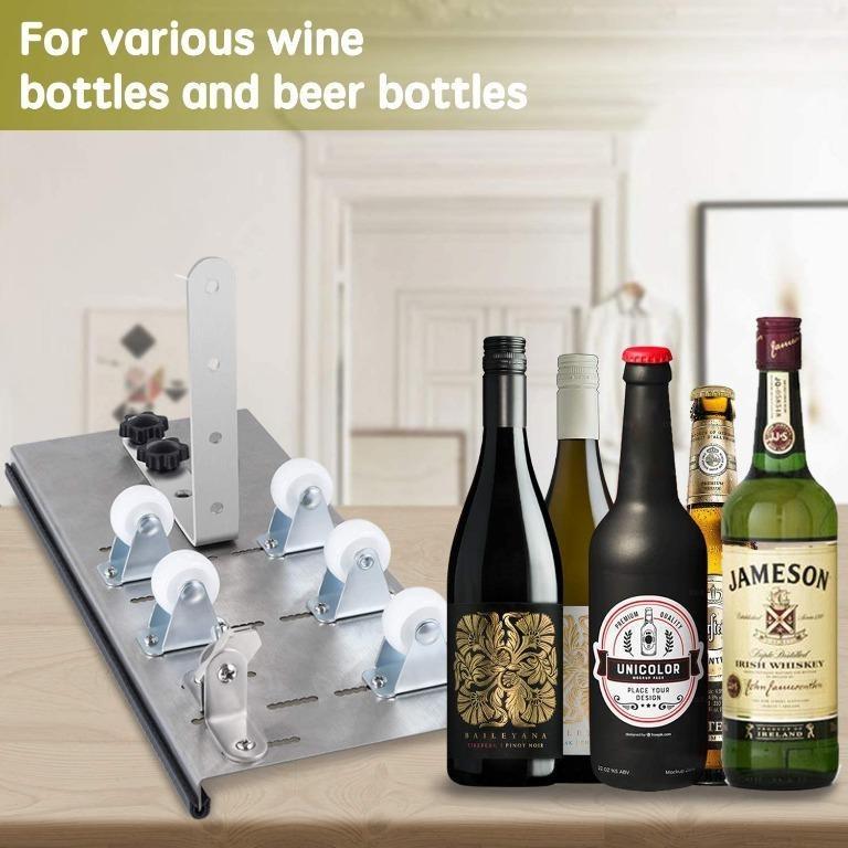 Glass Bottle Cutter, Mini Portable Glass Bottle DIY Craft Tool, Bottle Cutter & Glass Cutter Kit for Cutting Wine, Beer, Whiskey, Etc