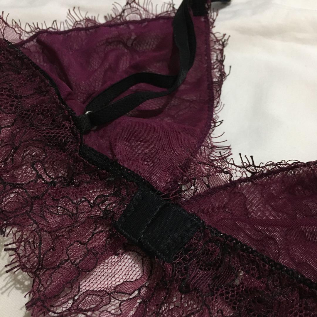 Y2K Purple Lace Bralette (Category: Undergarments & Loungewear) located in Quezon City. Submitted by thriftees21 (Listing ID 1142421354, Image 3). Description: Super nice brallete cute ww and very comfy small to medium.
