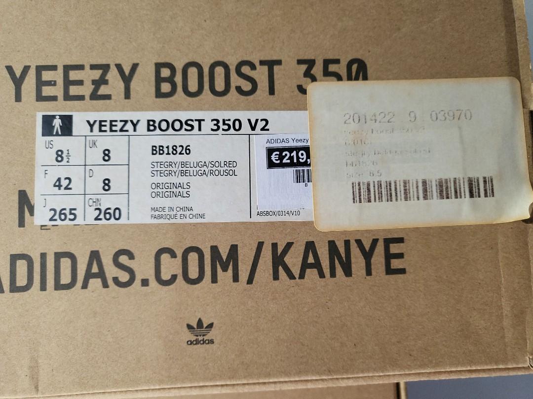 OG pair 2017 Yeezy Boost 350 V2 Beluga 1.0 Men s Fashion