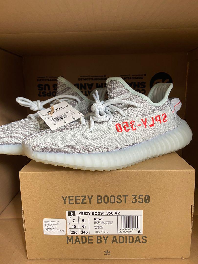 Blue tint yeezy size 7 clearance
