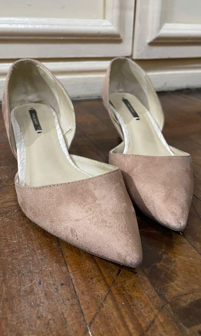 Dusty rose suede online heels