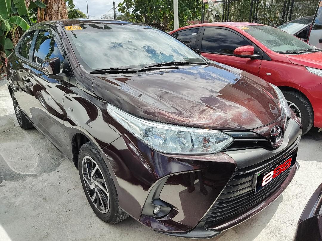 2021 Toyota vios 1.3 xle cvt blackish red Auto, Cars for Sale, Used